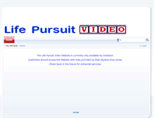 Tablet Screenshot of lifepursuitvideo.com